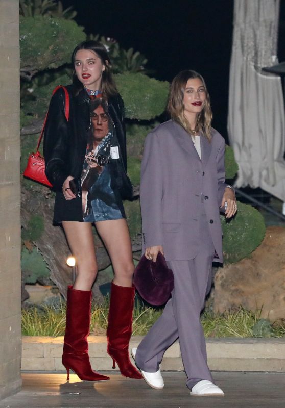Hailey Rhode Bieber and Kendall Jenner at Nobu in Malibu 10/16/2021