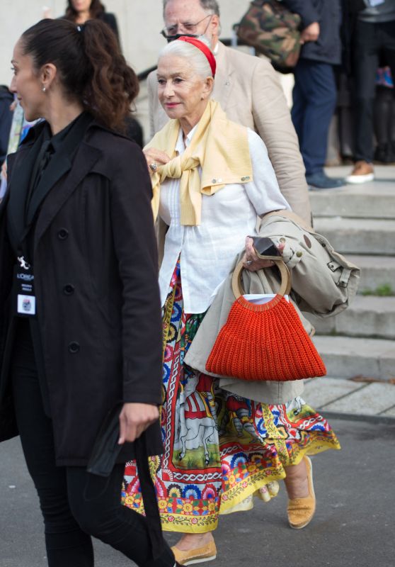 Helen Mirren – Leaving L’Oreal Paris 2021 Show 10/03/2021