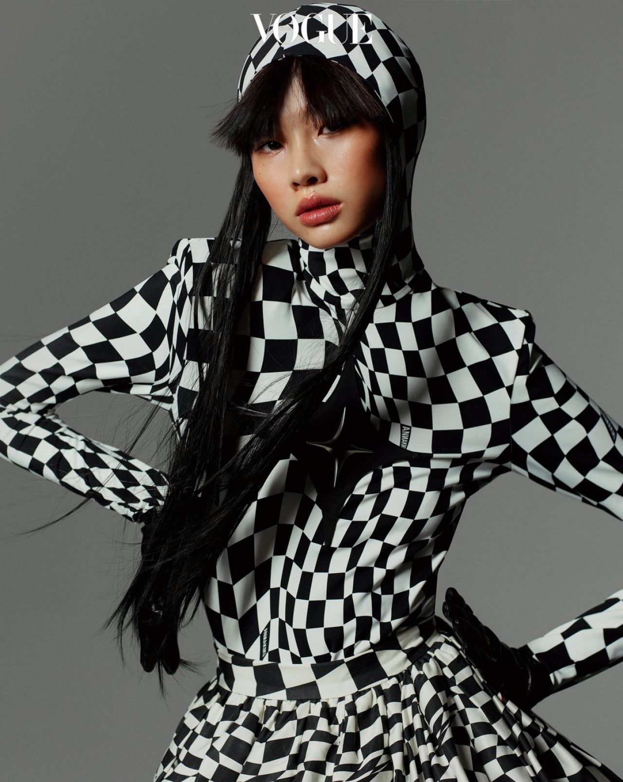 HoYeon Jung on the cover of Vogue Korea, November 2021.