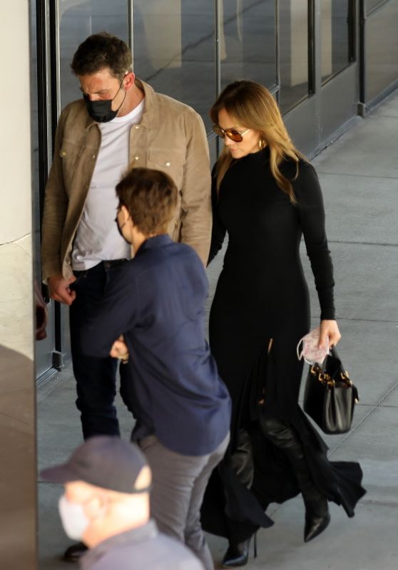 Jennifer Lopez and Ben Affleck - Arrive at an Event in West Hollywood 10/03/2021