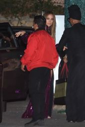 Jennifer Lopez in Sparkling Purple Dress - West Hollywood 10/23/2021
