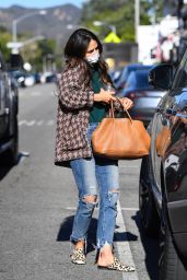 Jordana Brewster - Out in Brentwood 10/30/2021