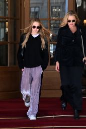 Kate Moss and Lila Grace Moss - Out in Paris 10/04/2021