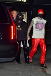 Kourtney Kardashian and Travis Barker - Out After SNL in New York 10/16/2021