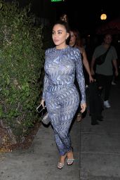 Larsa Pippen in a Skintight Outfit - Delilah Nightclub in West Hollywood 10/09/2021