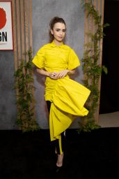 Lily Collins - GO Gala in Los Angeles 10/23/2021