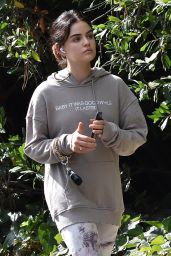 Lucy Hale - Wears "Baby It Was Good While It Lasted" Hoodie in Studio City 10/18/2021