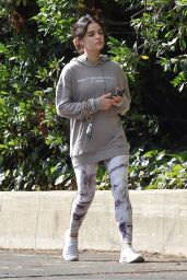 Lucy Hale - Wears "Baby It Was Good While It Lasted" Hoodie in Studio City 10/18/2021