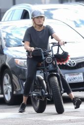 Malin Akerman - Rride Her Super73 Electric Bike in Los Feliz 10/05/2021