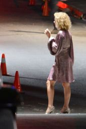Margot Robbie - Filming Scenes For Her Upcoming 1920s Drama in LA 10/05/2021