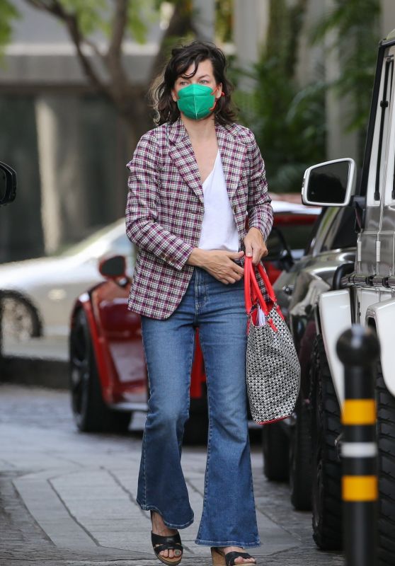 Milla Jovovich - Out in Beverly Hills 10/22/2021
