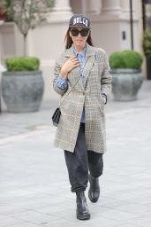 Myleene Klass in a Tweed Blazer and Baseball Cap - London 10/02/2021