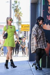 Paris Hilton and Demi Lovato - Go Shopping While Recording Their New Show in West Hollywood 10/13/2021