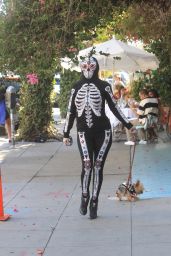 Phoebe Price - Shows Off Her Skeleton Costume in Hollywood 10/28/2021