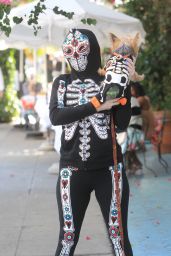 Phoebe Price - Shows Off Her Skeleton Costume in Hollywood 10/28/2021