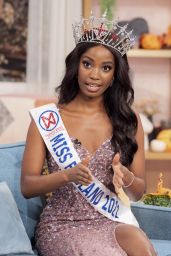Rehema Muthamia Miss England 2021 - "This Morning" TV Show in London 10/29/2021