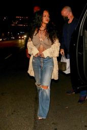 Rihanna at The San Vicente Bungalows in West Hollywood 10/05/2021