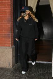 Rita Ora Wearing an A.P.C Sweater and Pants - NYC 09/30/2021