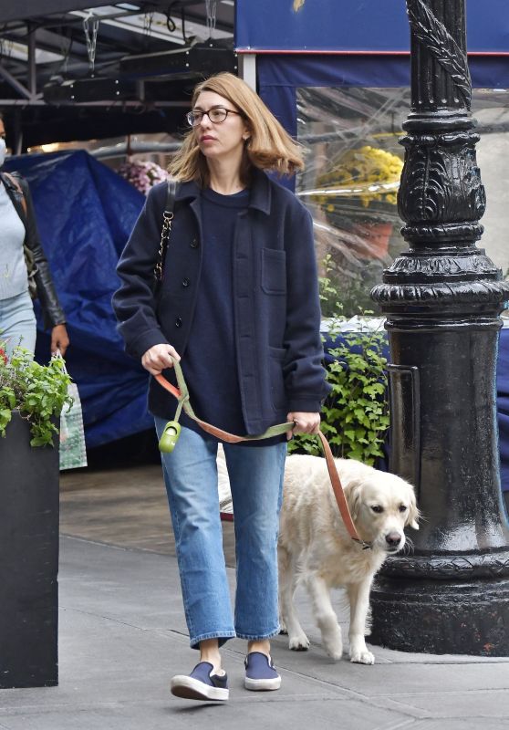 Sofia Coppola - Walks Her Dog in NYC 10/20/2021