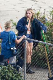 Suki Waterhouse - "Daisy Jones & The Six" Filming Set in Malibu 10/04/2021