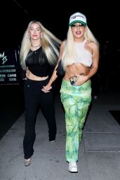 Tana Mongeau Night Out Style - BOA Steakhouse in West Hollywood 10/22/2021