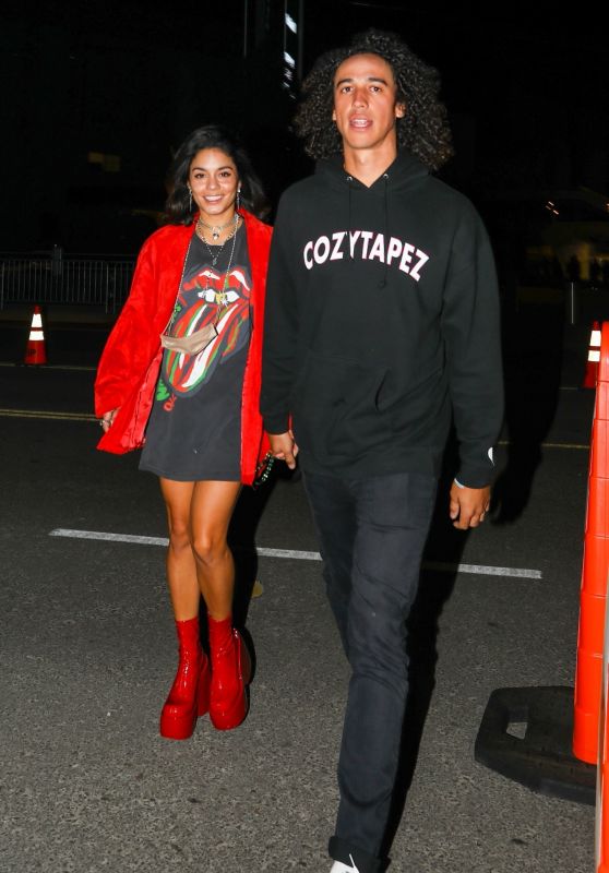 Vanessa Hudgens and Cole Tucker at The Rolling Stones Concert in LA 10/14/2021