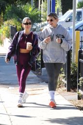 Vanessa Hudgens and GG Magree at the Dogpound Gym in Los Angeles 10/12/2021