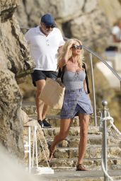 Victoria Silvstedt - Leaving the Eden Roc Hotel in Cap d Antibes 10/02/2021