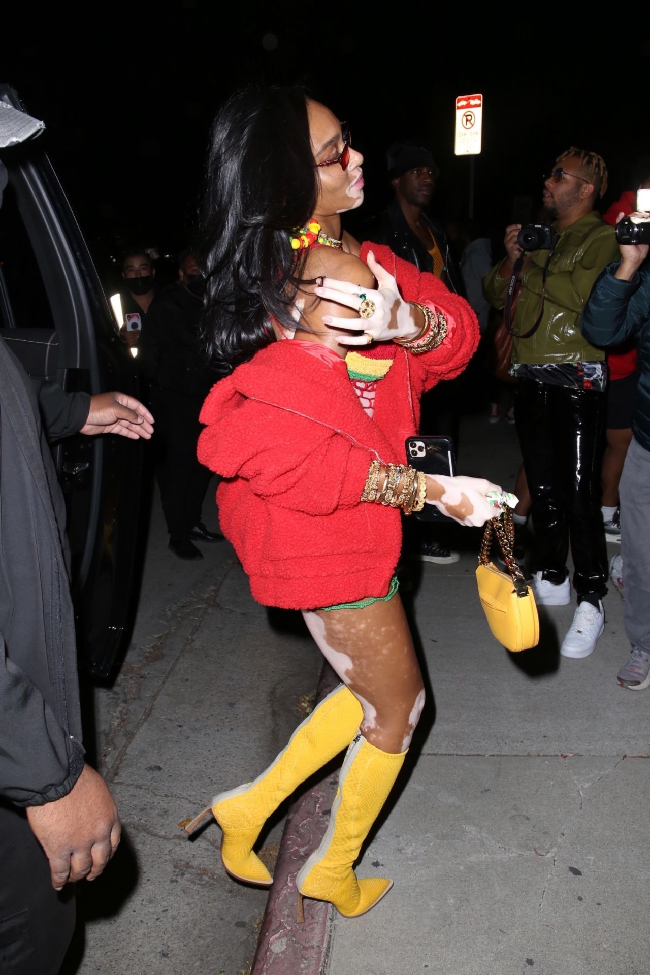 Winnie Harlow – Arriving at Cardi B’s 29th Birthday Party in LA ...