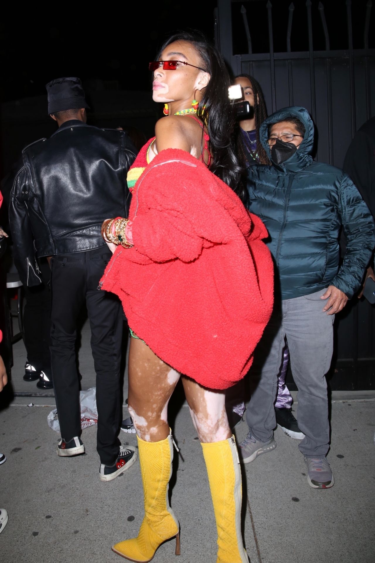 Winnie Harlow – Arriving at Cardi B’s 29th Birthday Party in LA