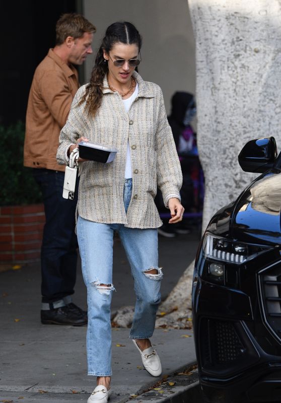 Alessandra Ambrosio - Out in Brentwood 10/31/2021