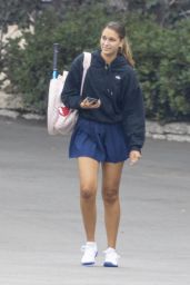 April Love Geary at a Local Tennis Court in Malibu 11/19/2021