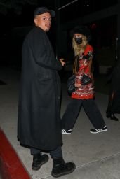 Ashlee Simpson at BOA Steakhouse in West Hollywood 11/22/2021