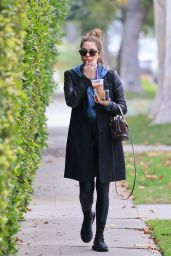 Ashley Benson Wears Long Coat and Mini Fendi Tote - West Hollywood 11/08/2021