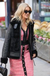 Ashley Roberts in a Pink Dress - London 11/01/2021