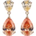 Candy Ice Yellow and Orange Sapphire Drop Earrings