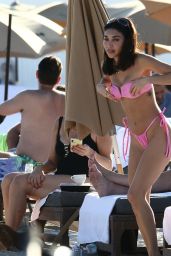 Chantel Jeffries in a Pink Bikini - Miami Beach 11/28/2021