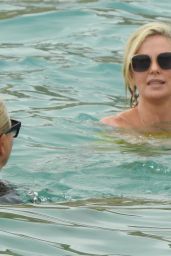 Charlize Theron in a Yellow Swimsuit - Cabo San Lucas 11/26/2021