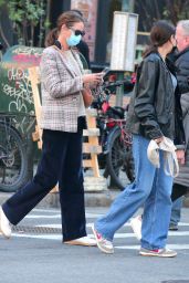 Christy Turlington and Daughter Grace Burn - Out in Tribeca NY 11/08/2021