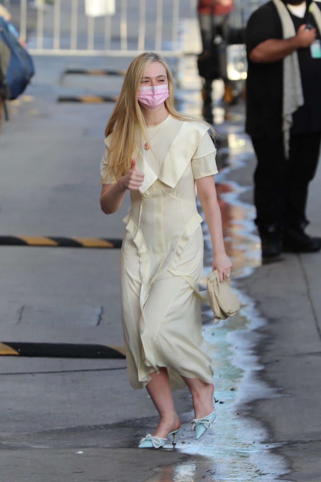 Elle Fanning - Arrives at Jimmy Kimmel Live! Studios in Hollywood 11/15