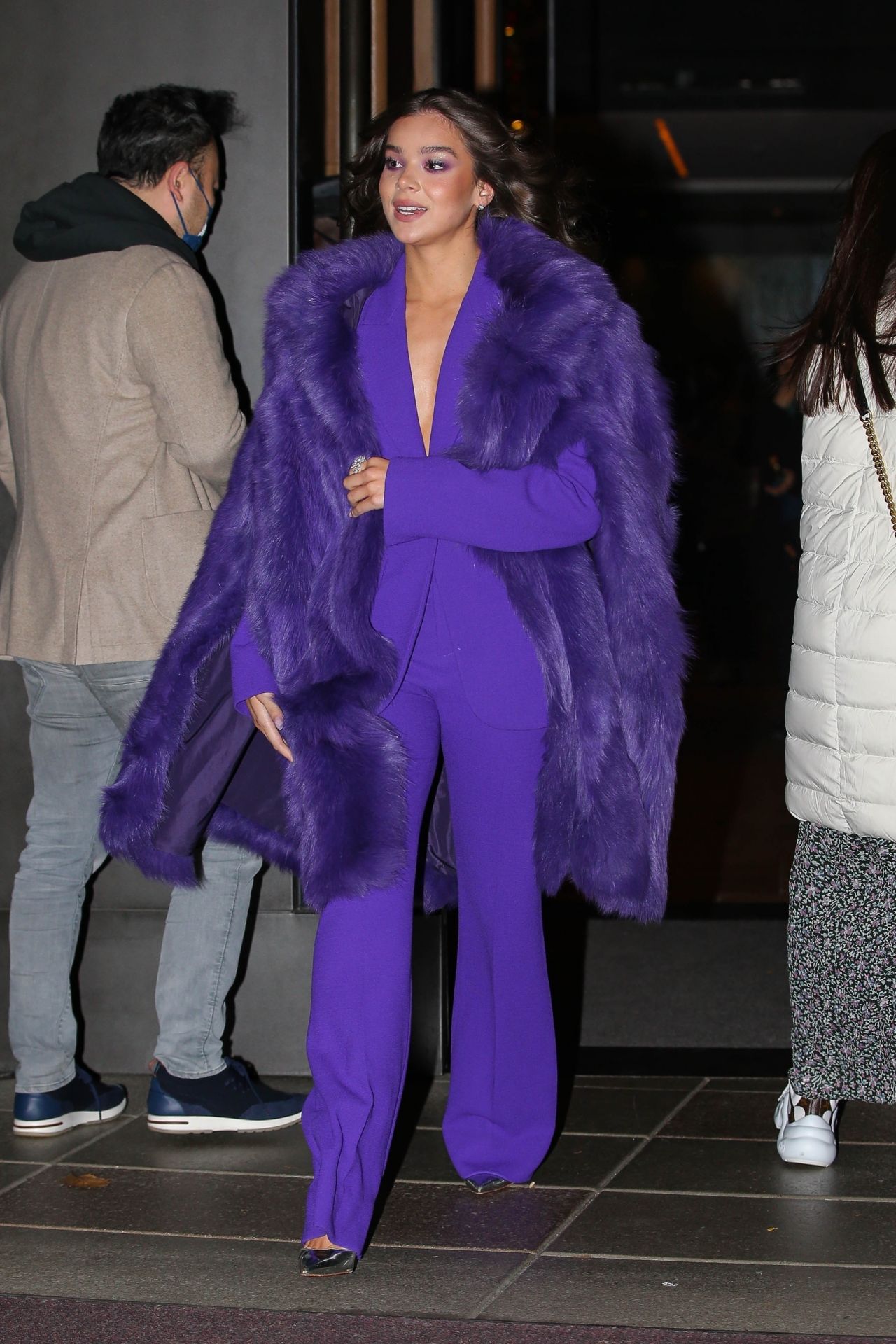 Hailee Steinfeld in a Purple Outfit - The Dominick Hotel in NYC 11/22 ...