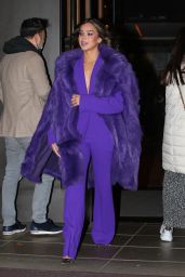 Hailee Steinfeld in a Purple Outfit - The Dominick Hotel in NYC 11/22/2021