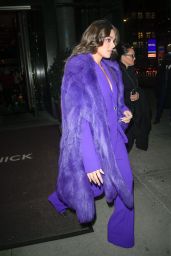 Hailee Steinfeld in a Purple Outfit - The Dominick Hotel in NYC 11/22/2021