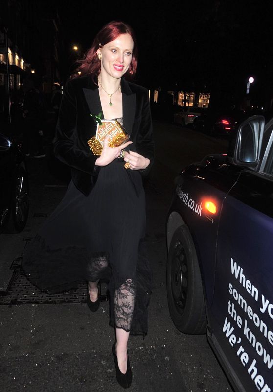 Karen Elson at Annabels Christmas Lights Switch On in London 11/23/2021