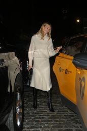 Karlie Kloss in a Cream Outfit - New York 11/03/2021