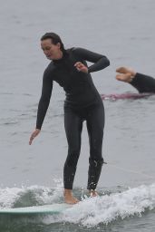 Leighton Meester - Surf on in the Morning Hours in Malibu 11/22/2021