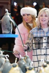 Lizzie Cundy and Anthea Turner at Winter Wonderland in Hyde Park 11/18/2021