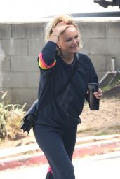 Malin Akerman Wearing Black Sweatsuit - Los Angeles 11/09/2021