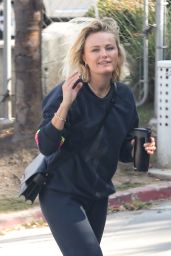 Malin Akerman Wearing Black Sweatsuit - Los Angeles 11/09/2021