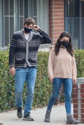 Mila Kunis and Ashton Kutcher - Out in West Hollywood 11/19/2021